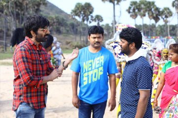 Nela Tickettu Movie Working Stills